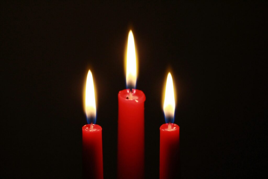 bougie rouge pour rituel