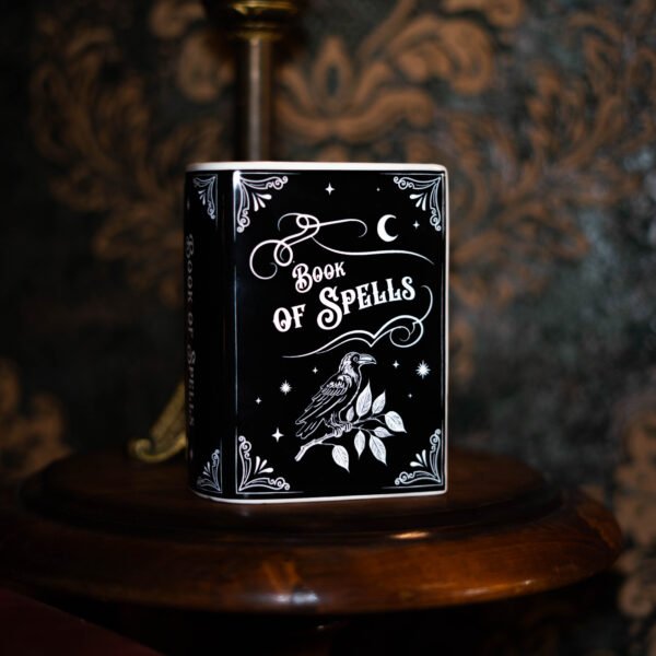 Vase Grimoire Book of Spells | Corbeau Mystique